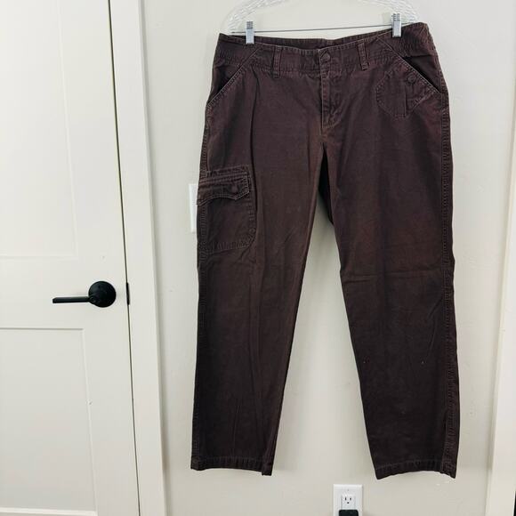 Royal Robbins brown Cargo Pants 100% cotton women's 16 - Picture 1 of 10